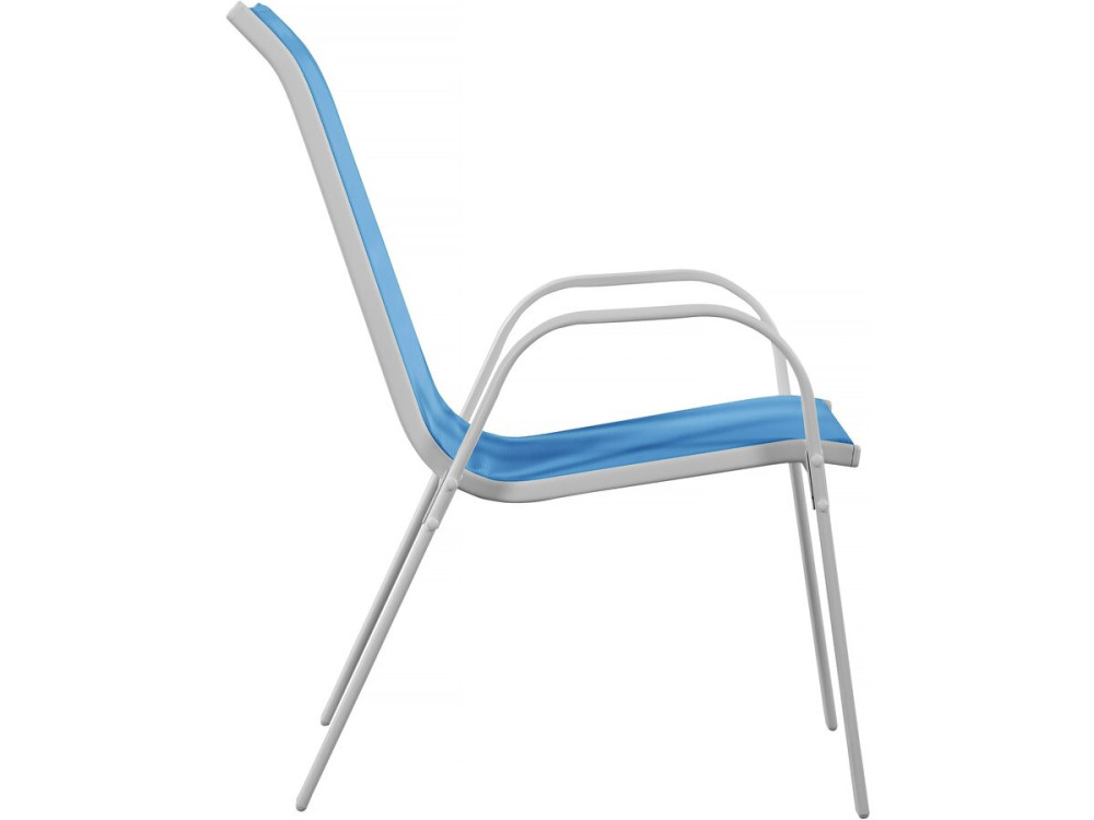 Poltrona de jardim Textilene "Cordoba" - Fénix - Azul - Kit de 2