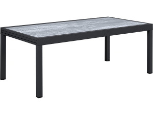 Mesa de jardim em alumínio extensível "Lagos" - 200/320 x 105 x 76 cm - Cinzento