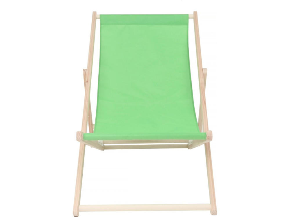 Conjunto de 2 espreguiçadeiras de madeira "Chilienne" - 107 x 56,5 x 81 cm - Verde