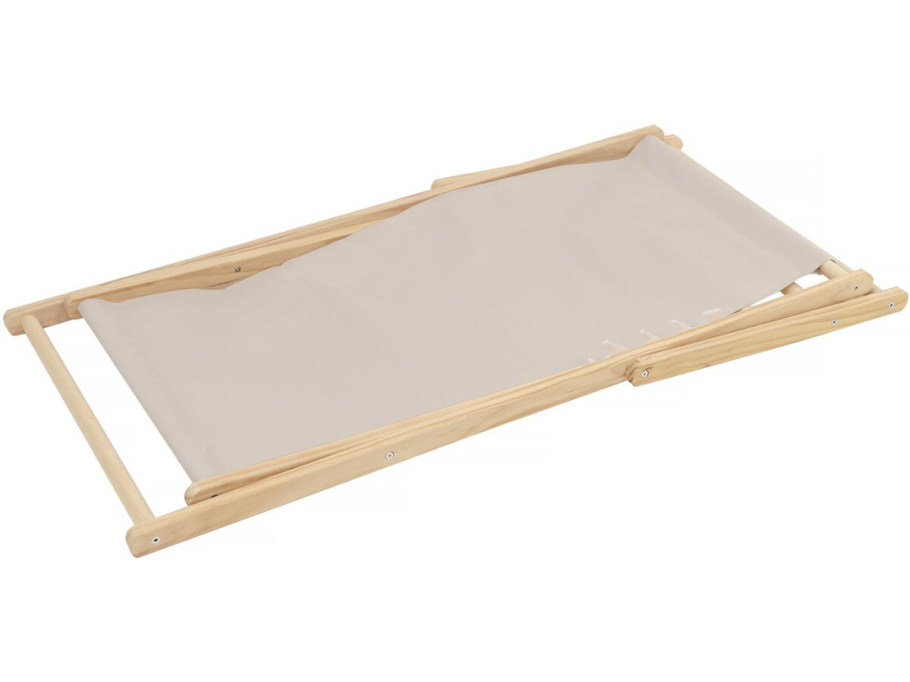 Conjunto de 2 espreguiçadeiras de madeira “Chilienne” - 107 x 56,5 x 81 cm - Ecru