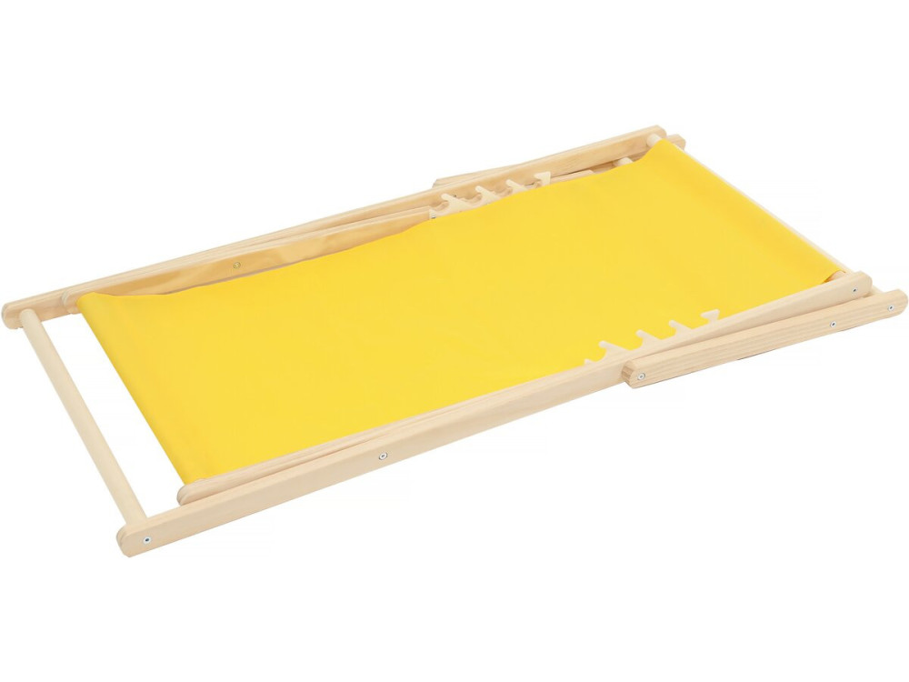 Conjunto de 2 espreguiçadeiras de madeira “Chilienne” - 107 x 56,5 x 81 cm - Amarelo