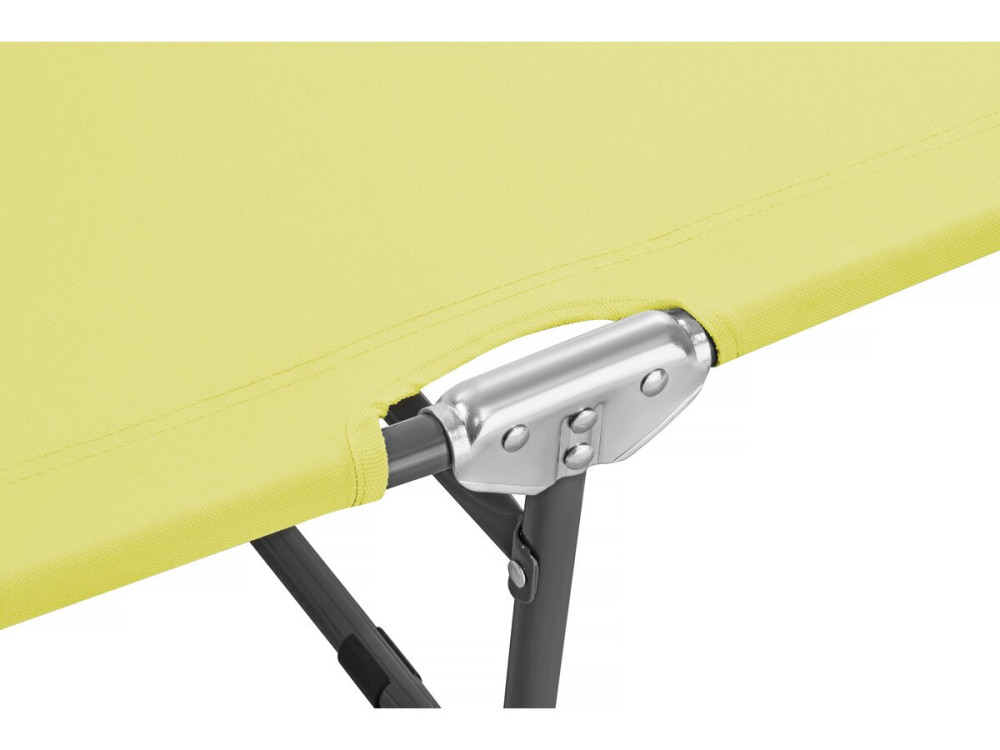 Pack de 2 espreguiçadeiras dobráveis "Lazy" - Com guarda-sol - Amarelo