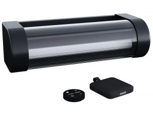 Aplique solar e recarregável Booster "Loma" 150 a 900 Lumen - Preto