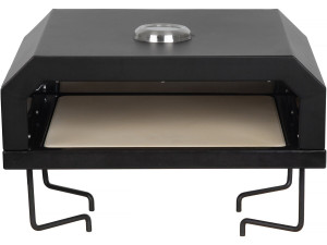 Forno para pizzas para churrasco "Pizzello" - 40 x 35 x 28 cm - Preto