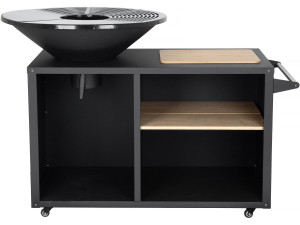 Churrasqueira a carvão e a lenha "Maréchal" - Ø 81 cm - Preto