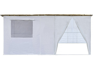 Sucá em Kit Ajustável NINA 5 x 3 m - 4 Rolos de Cana de Bambu e 5 Ripas de Madeira