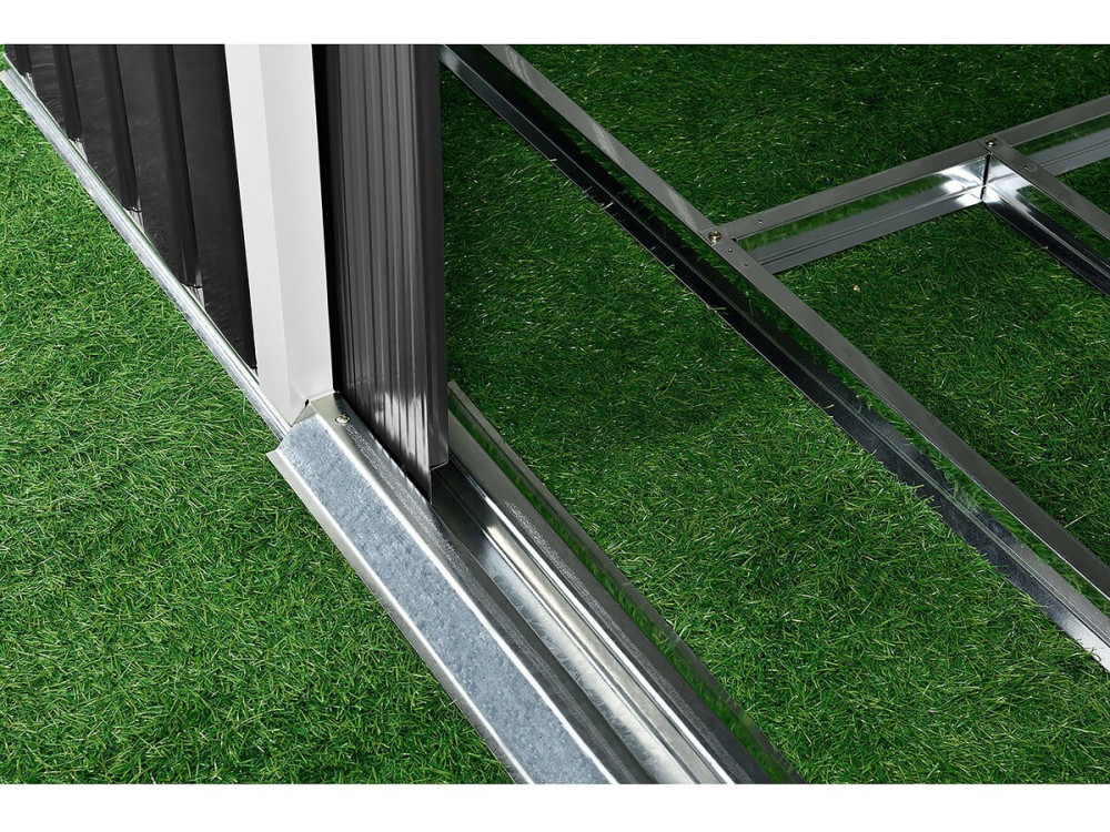 Abrigo de jardim metálico "Vegas" 5,29 m² com calha