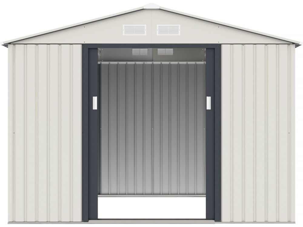 Telheiro de jardim em metal "Nebraska" - 5,29 m² com caleira e coletor de água