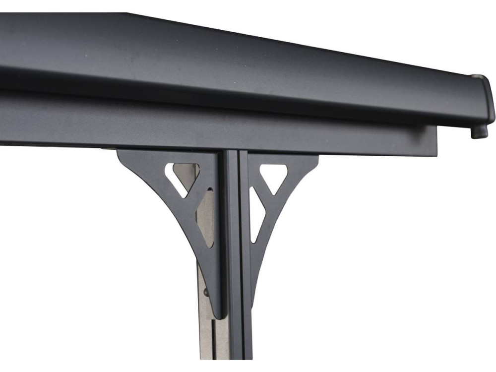 Carport para carro “Denver” - 5,02 x 3,13 x 2,05 m - Transparente / Preto