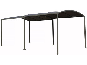 Carport metálico extensível "Mathis" - 303/566 x 295 x 240 cm - Antracite