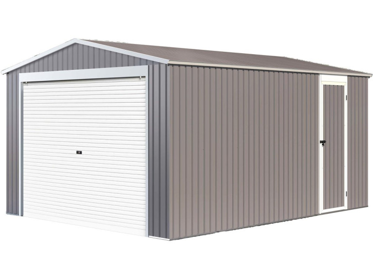 Garagem de metal "Nevada" com porta de batente 15.61 m²