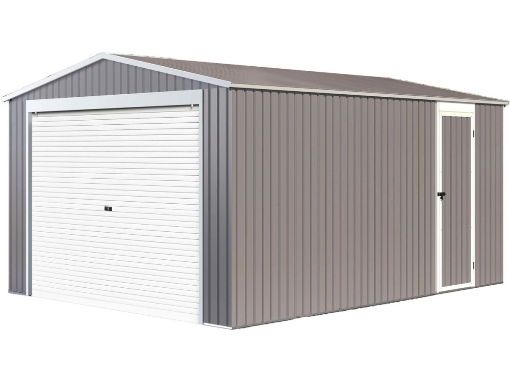 Garagem de metal "Nevada" com porta de batente 15.61 m²