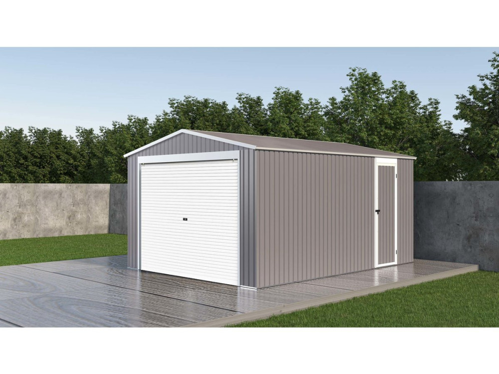 Garagem de metal "Nevada" com porta de batente 15.61 m²