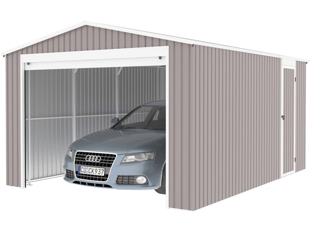 Garagem de metal "Nevada" com porta de batente 15.61 m²