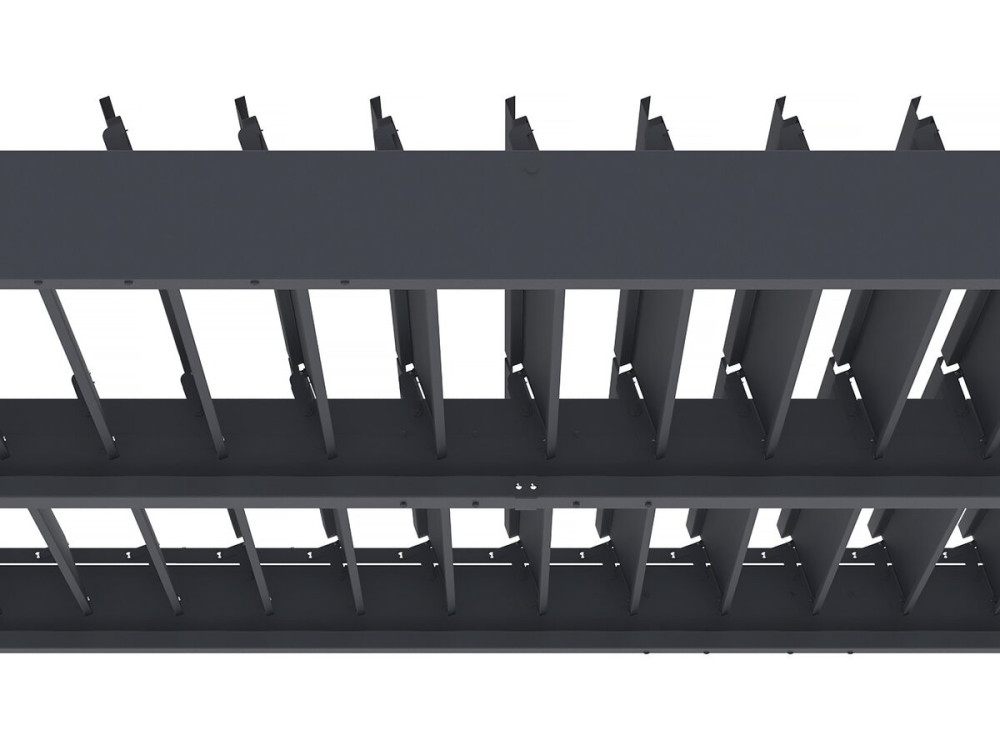 Pérgula bioclimática com LED "Windsor" em alumínio 3 x 4 - Cinza