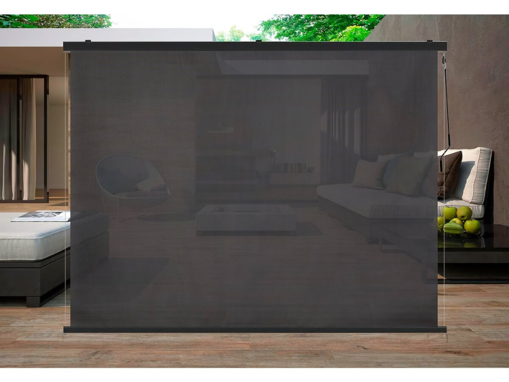Toldo pergolado - 370 x 204 cm - Cinza antracite