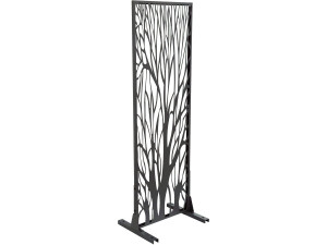 Cerca decorativa de metal "Árvore" 50 x 150 cm - Antracite