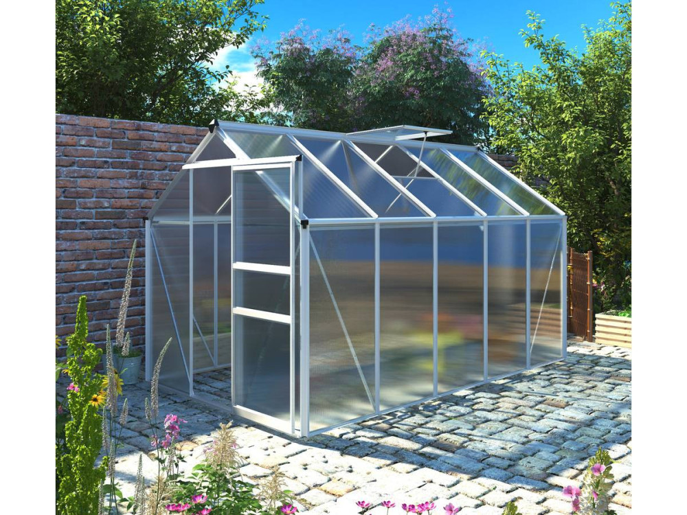 Estufa de jardim em policarbonato "Hortênsia" - 6m²