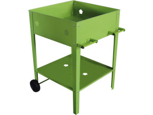 Mesa de envasamento de metal “Laurier” - 55 x 55 x 80 cm - Verde
