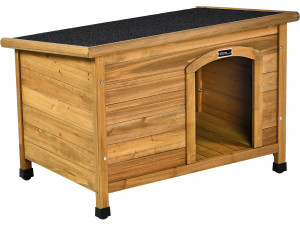 Casinha de madeira para cachorro "Max" - 85 x 57 x 58 cm - Marrom