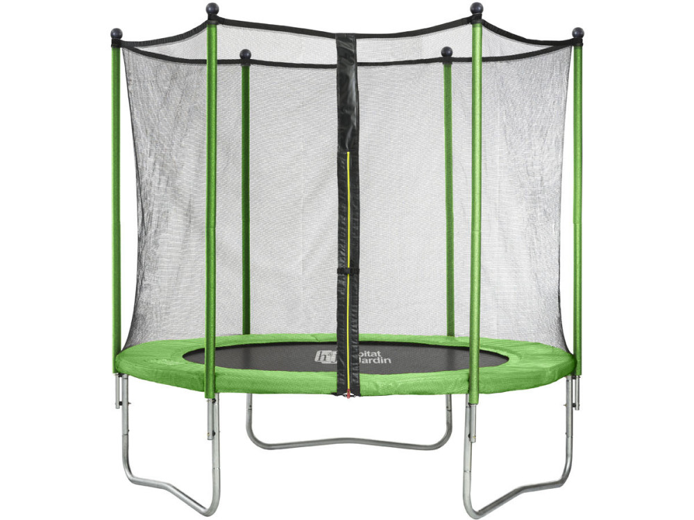 Trampolim "Yoopi 2" - Ø 1,80 m - com rede + escada + cobertura + kit âncora