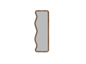 Espelho de madeira "Asel" - 50 x 160 cm - Castanho