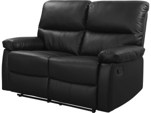 Sofá relaxante "Lincoln" - 147 x 89 x 103 cm - 2 lugares - Preto