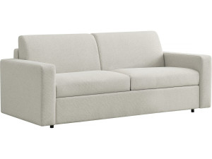 Sofá convertível "Diana" Express em tecido - Zona para dormir de 140 cm - 3 lugares - Bege