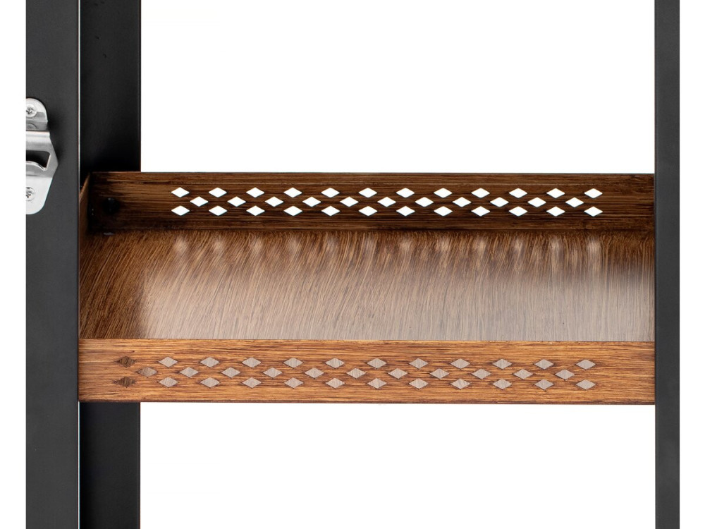 Carrinho para servir churrasco "Gelia" 117 x 59 cm - Aço inoxidável - Preto