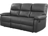 Sofá relaxante "Lincoln" - 197 x 89 x 103 cm - 3 lugares - Cinza