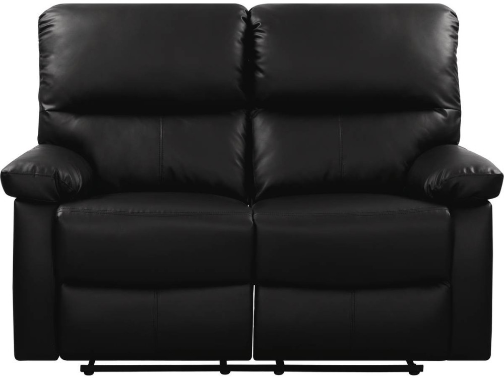 Sofá relaxante "Lincoln" - 147 x 89 x 103 cm - 2 lugares - Preto