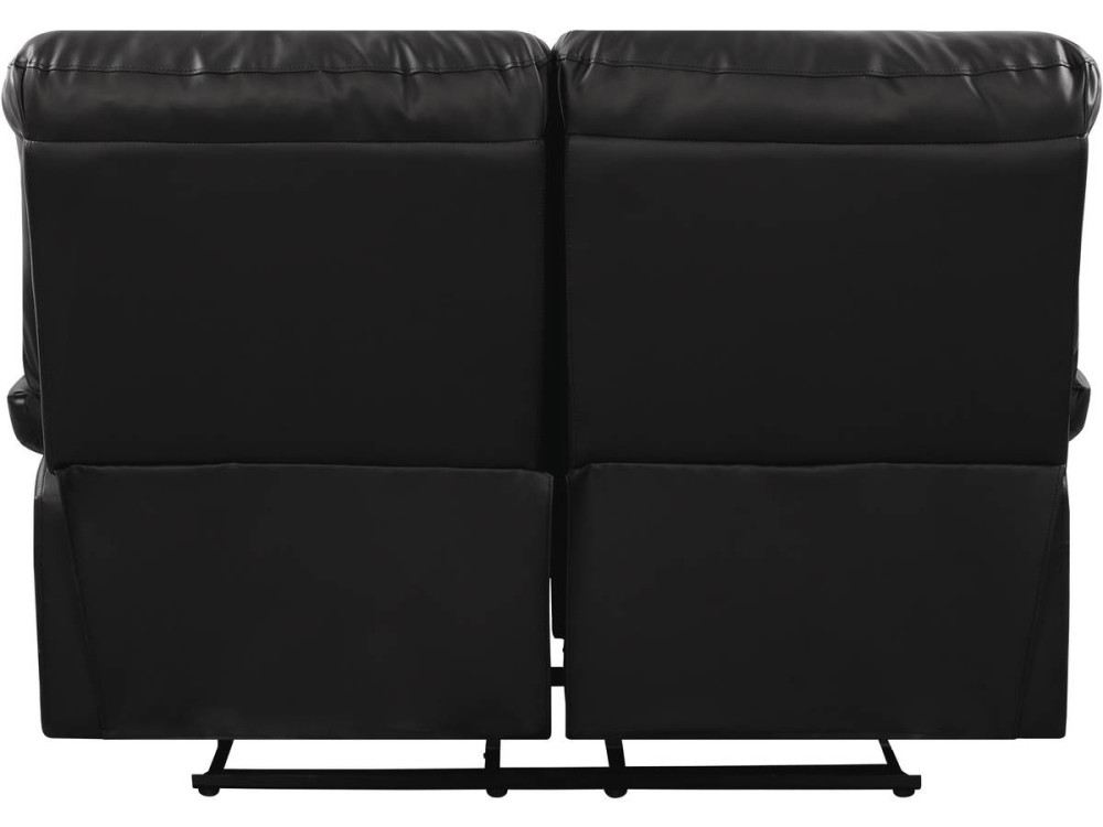 Sofá relaxante "Lincoln" - 147 x 89 x 103 cm - 2 lugares - Preto