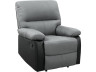 Poltrona de relaxamento "Lincoln" - 90 x 89 x 103 cm - Preto/Cinza escuro