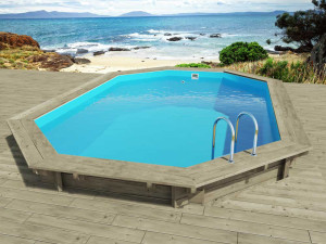 Piscina de madeira "Florida 130" - 6,57 x 4,57 x 1,31 m