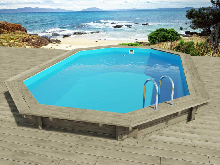 Piscina de madeira "Florida 130" - 6,57 x 4,57 x 1,31 m