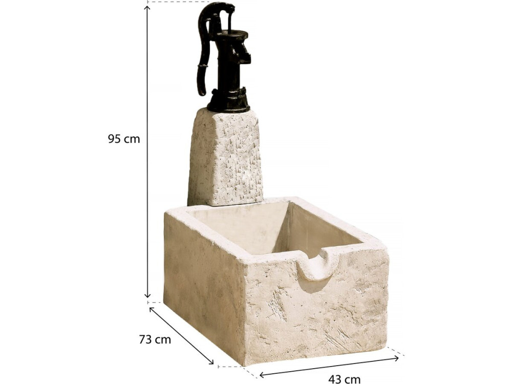 Fonte "RETRO" - Pedra Reconstituída - 43 x 73 x 95 cm