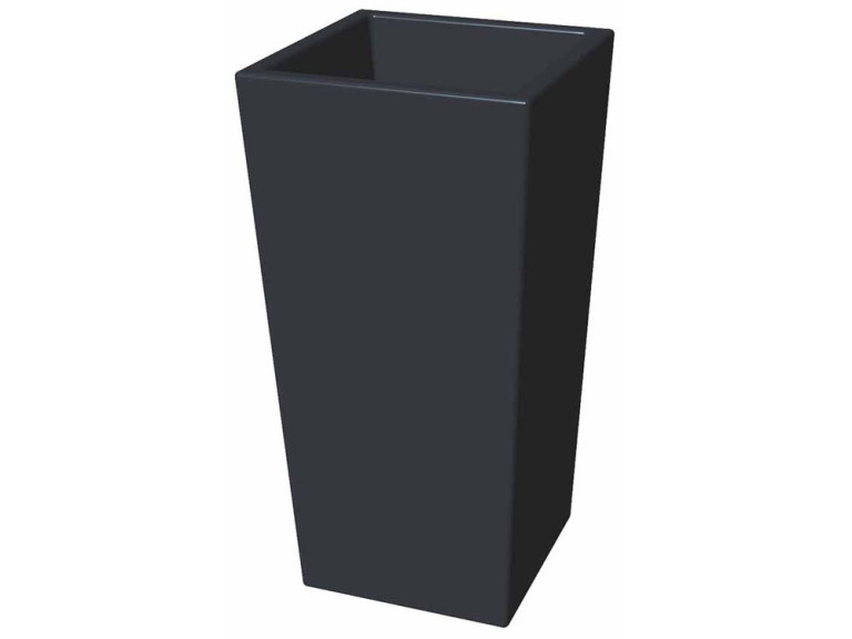 Vaso "Carreo" - 38,5 x 38,5 x h.85 cm - Antracite