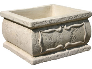 Vaso "Verona" - feito em pedra - 50 x 50 x 30 cm
