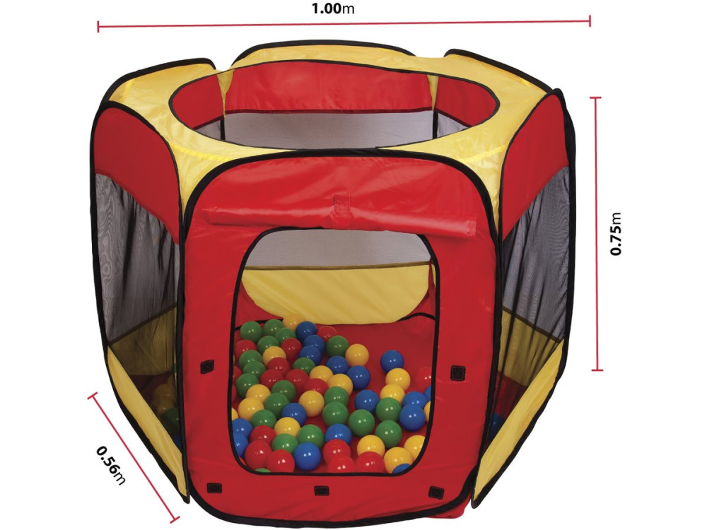 Tenda de bolas com 100 bolas incluídas