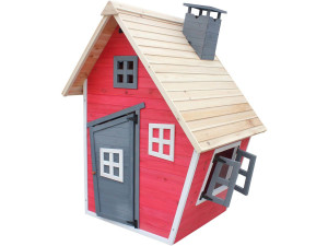 Teatro "Lilou" - 119,5 x 156 x 102 cm - Vermelho/Cinza