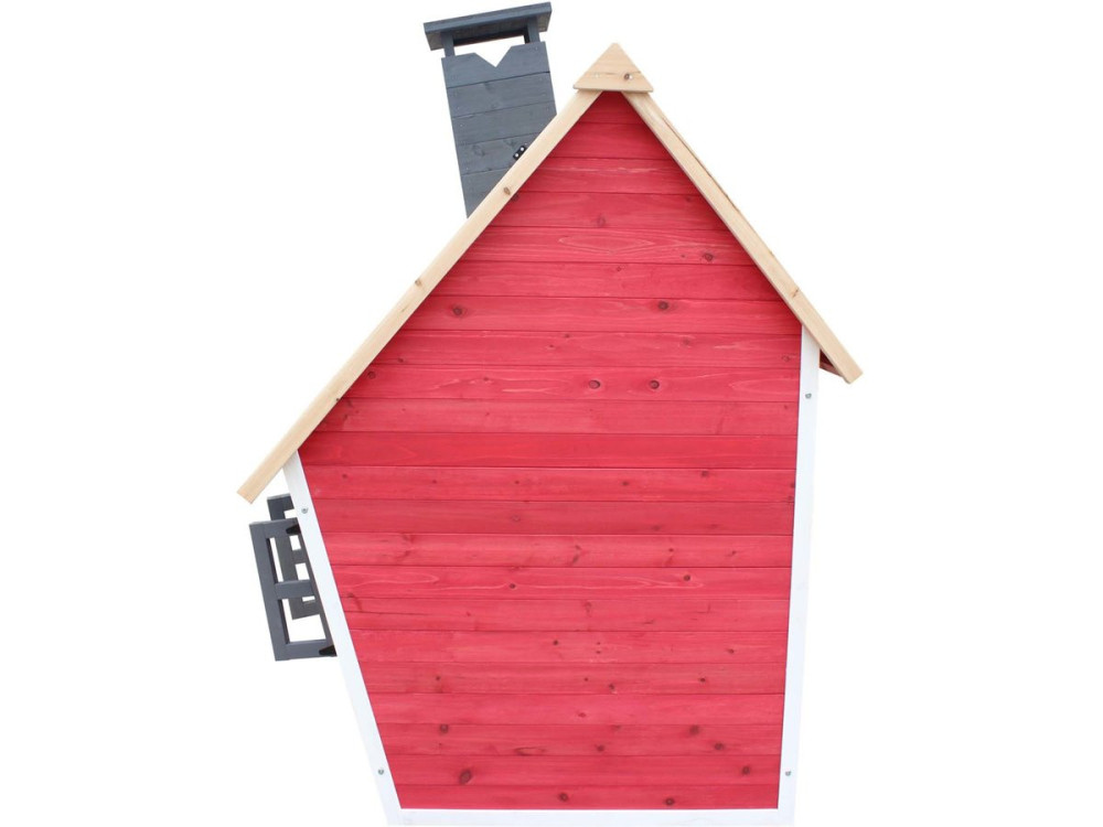 Teatro "Lilou" - 119,5 x 156 x 102 cm - Vermelho/Cinza