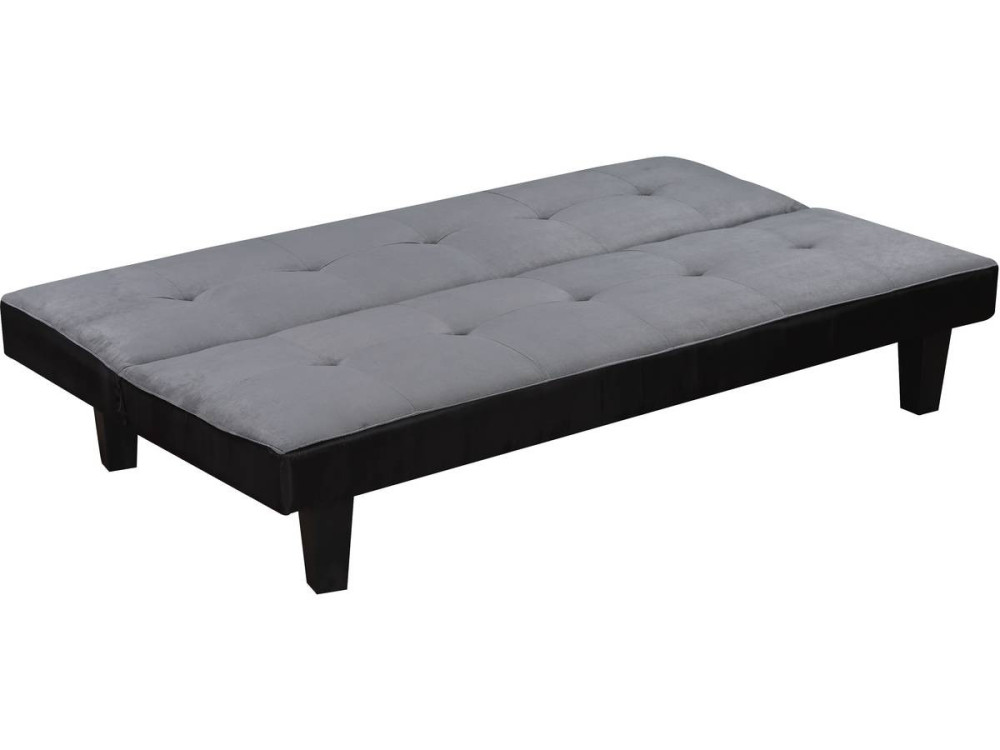 Sofá cama "John" - 3 lugares - microfibra - Cinzo