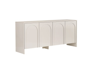 Aparador "Arlen" em madeira - 180 x 45 x 80 cm - Creme