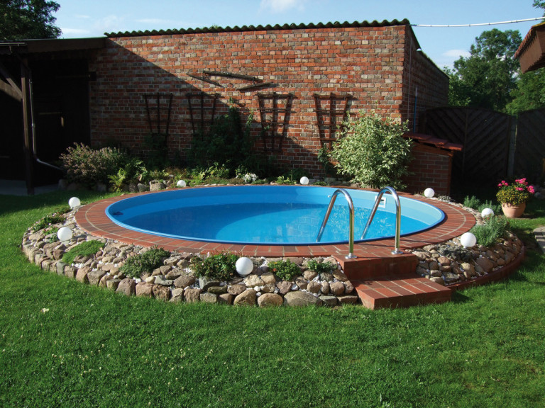 Kit piscina redonda enterrada em aço - Ø 4,50 x 1,20 m