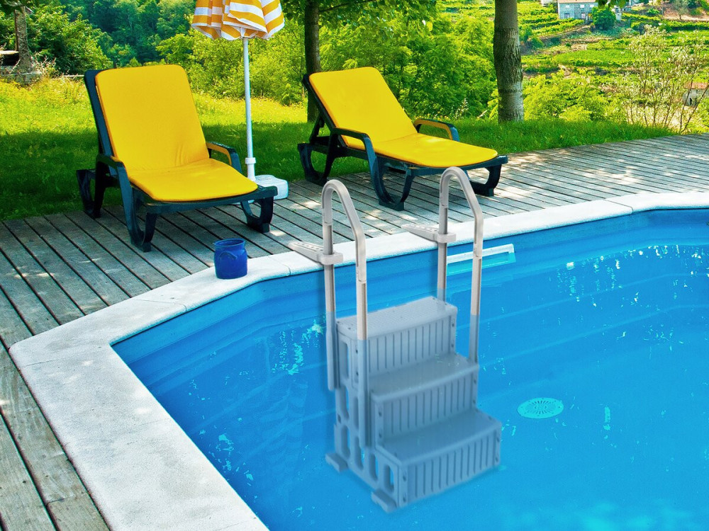 Degraus individuais para piscina "Nathan" - 3 degraus - plástico
