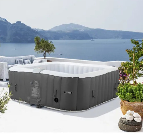 Instalar uma banheira de hidromassagem insuflável Riviera de 6 lugares: guia com