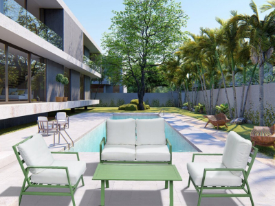 Como construir um conjunto de jardim com paletes?